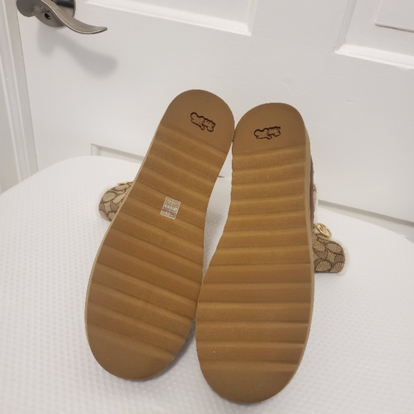 NIB Coach Brown Jacquard Winter Fur Lined Boots Size 9.5, Retail $278.00 - Picture 7 of 15